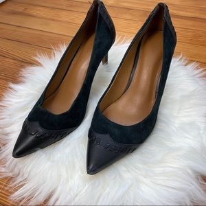 Black Coach Heels 7.5